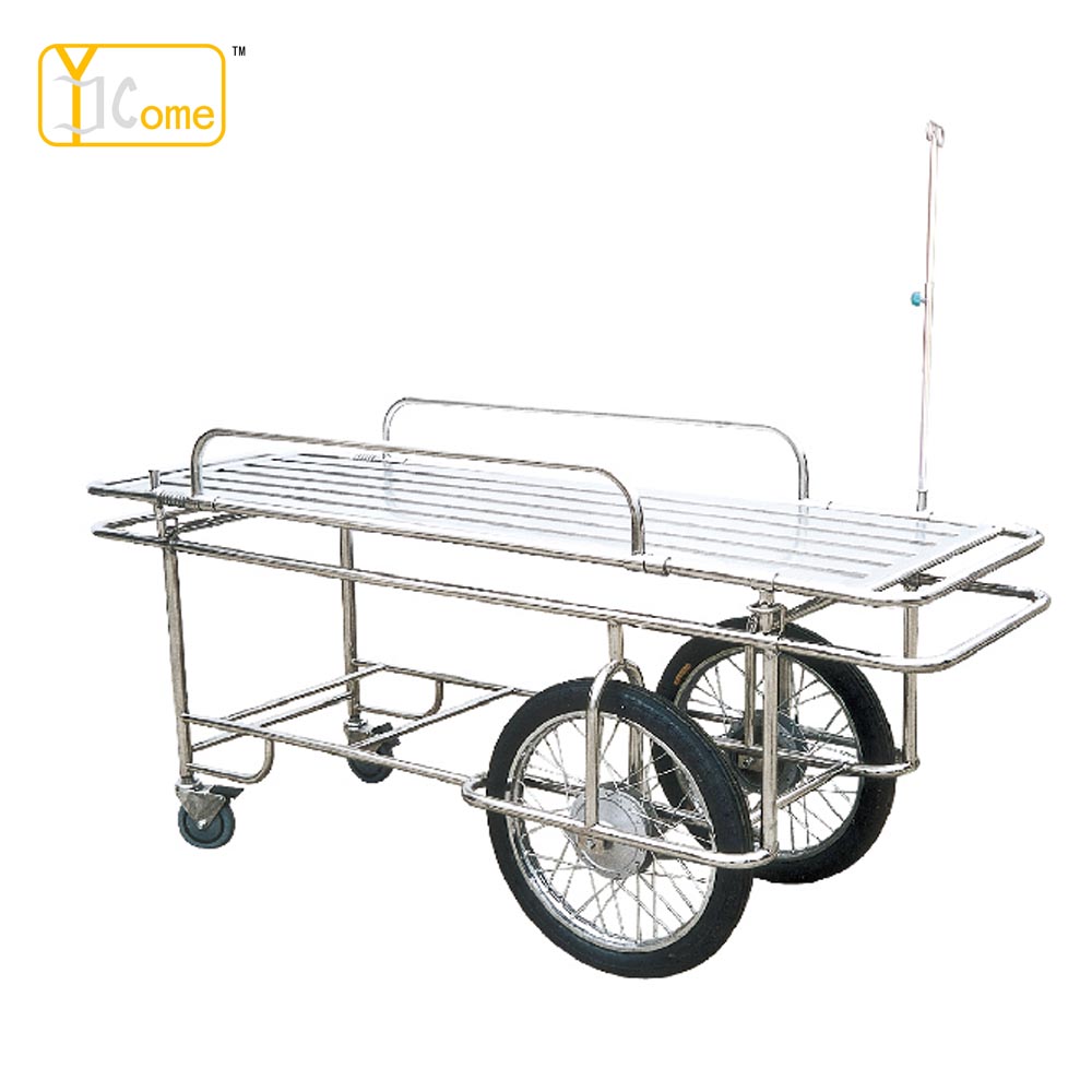 Stainless steel patient trolley