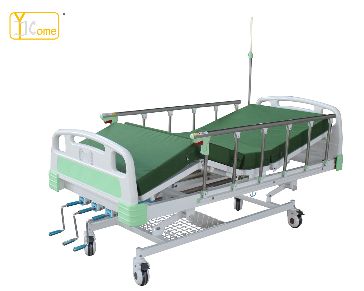 Three Crank Hospital Bed