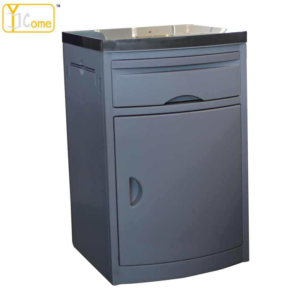 ABS Top Powder Coated Steel Bedside Cabinet