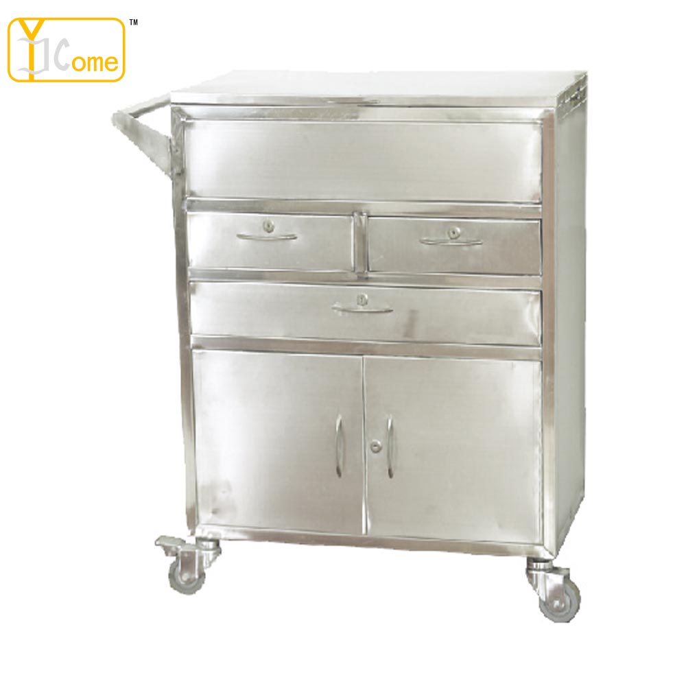 Stainless Steel Emergency Trolley