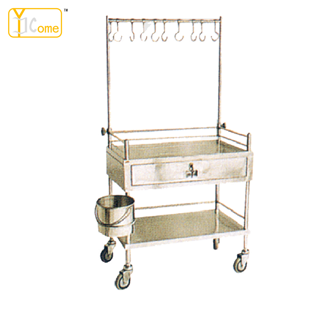 Stainless Steel Infusion Treatment Trolley